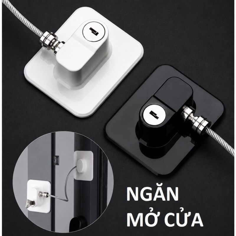 Khóa cửa sổ, cửa ra vào, tủ lạnh có chìa khóa đảm bảo an toàn cho trẻ em